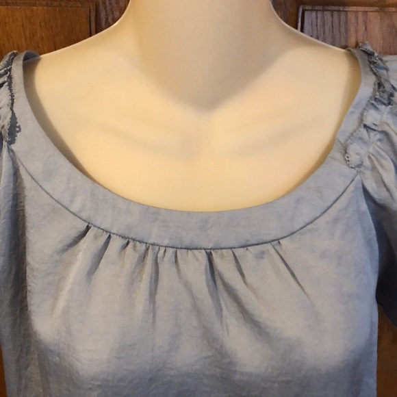 LOFT, Gray Cap Sleeve Top, NWOT, Large - Picture 2 of 6
